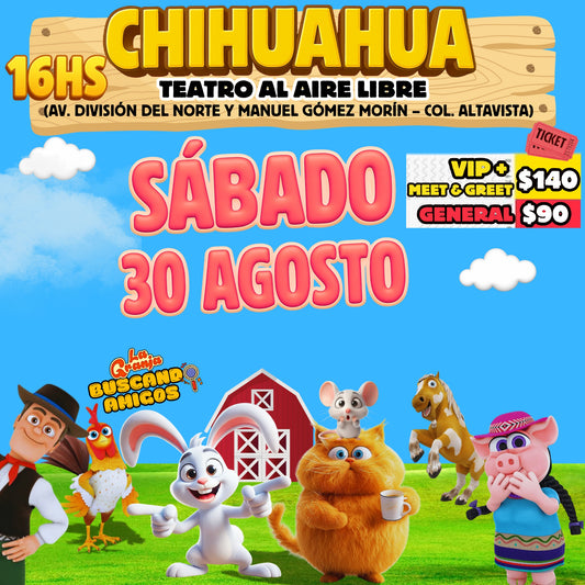 La Granja de Zenón en CHIHUAHUA-CHIHUAHUA / 🗓️ 30 de AGOSTO - 16:00hs