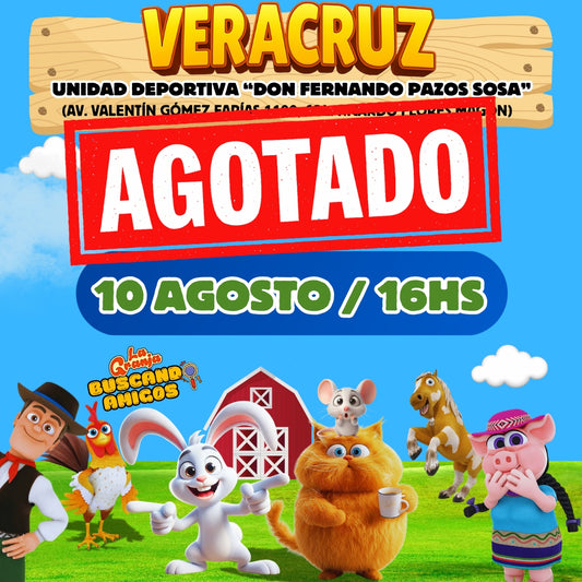 🎟️❌AGOTADO❌🎟️La Granja de Zenón en VERACRUZ-VERACRUZ / 🗓️ 10 de AGOSTO - 16:00hs
