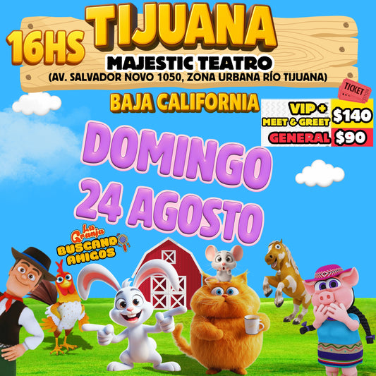 🎟️ÚLTIMOS BOLETOS🎟️La Granja de Zenón en  TIJUANA – B.C. / 🗓️ 24 de AGOSTO - 16:00hs