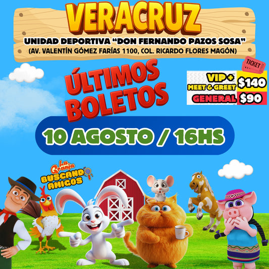 🎟️ÚLTIMOS BOLETOS🎟️ La Granja de Zenón en VERACRUZ-VERACRUZ / 🗓️ 10 de AGOSTO - 16:00hs