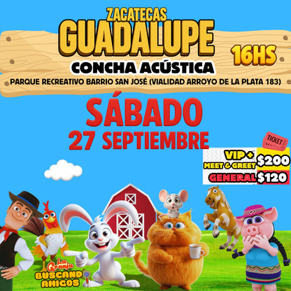 La Granja de Zenón en ZACATECAS-GUADALUPE / 🗓️ 27 de SEPTIEMBRE - 16:00hs